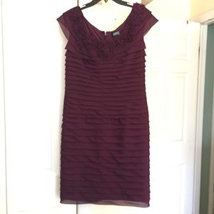 Adrianna Papell Petites mini tiered cocktail dress